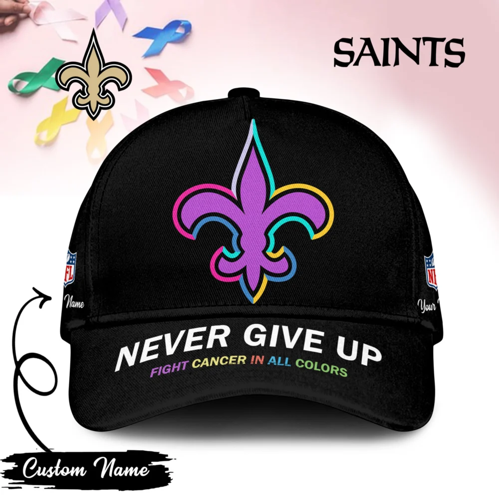 New Orleans Saints | PREMIUM CLASSIC CAP FIGHT CANCER IN ALL COLORS TD