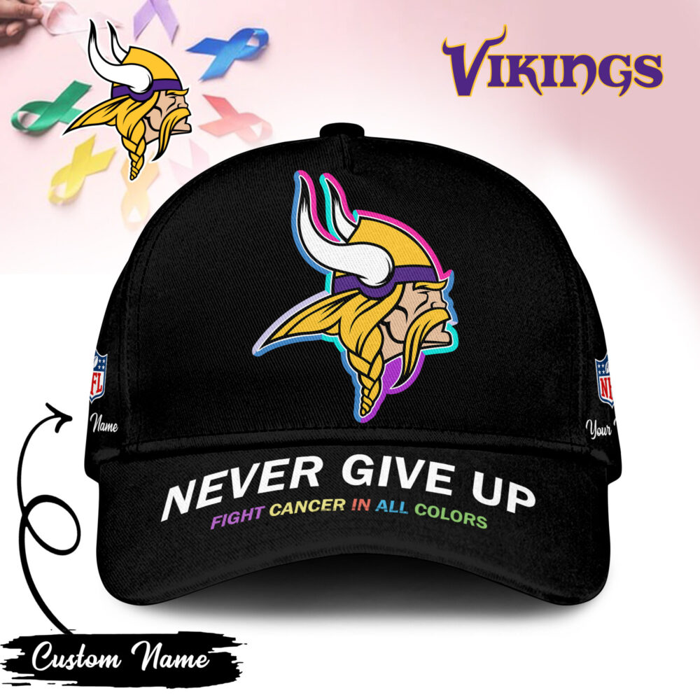 Minnesota Vikings | PREMIUM CLASSIC CAP FIGHT CANCER IN ALL COLORS TD