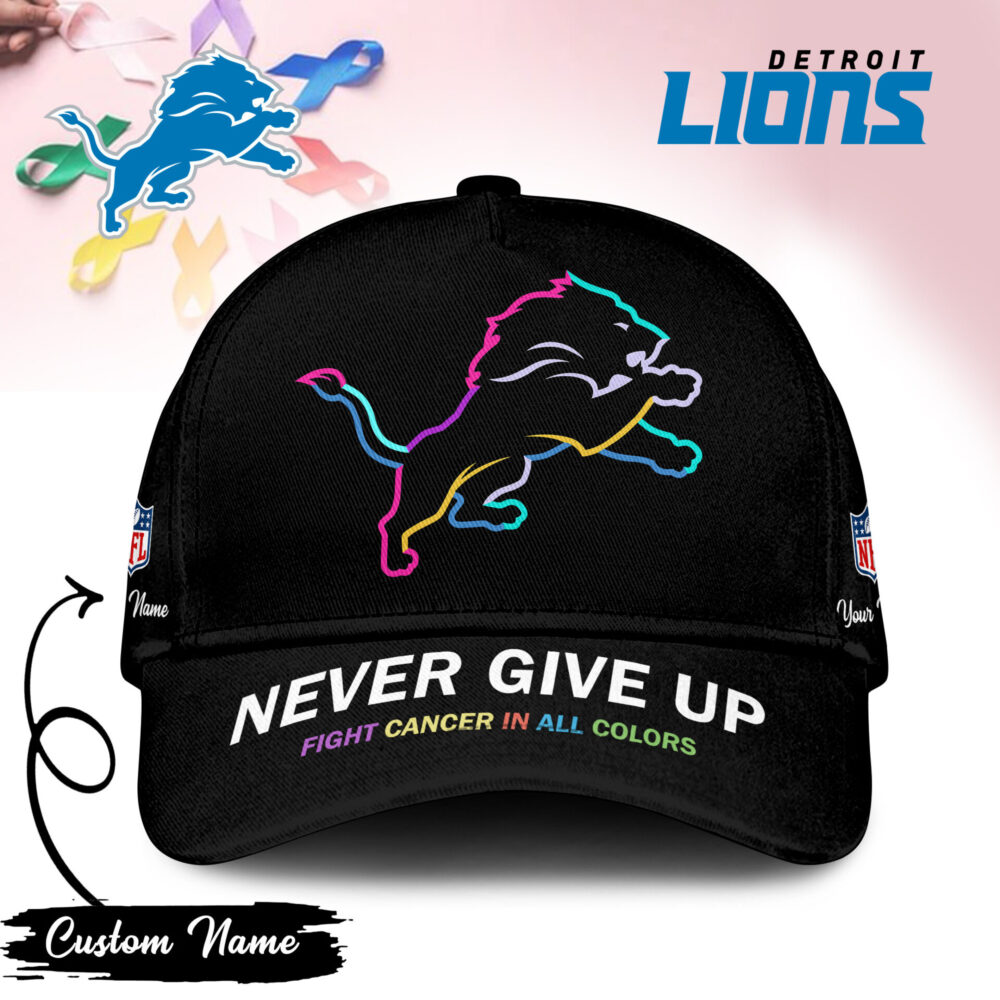 Detroit Lions | PREMIUM CLASSIC CAP FIGHT CANCER IN ALL COLORS TD