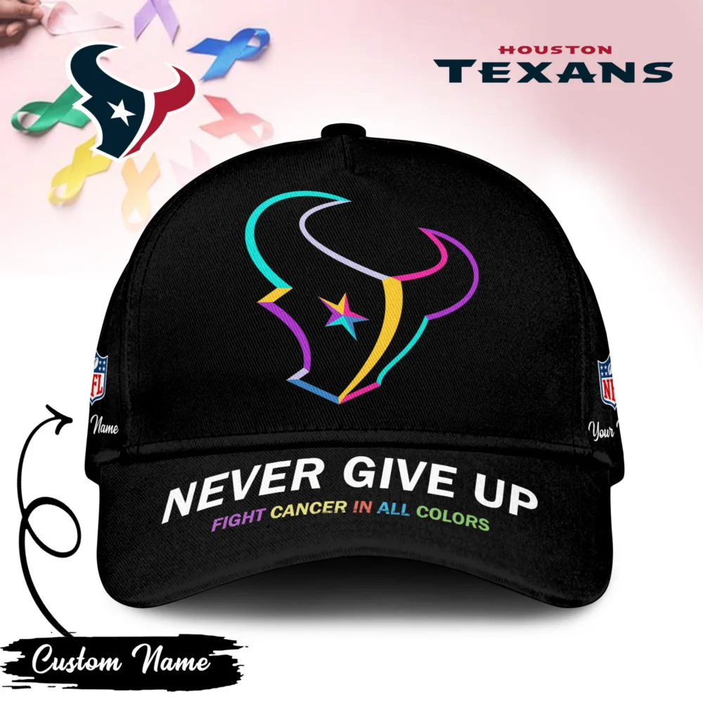 Houston Texans | PREMIUM CLASSIC CAP FIGHT CANCER IN ALL COLORS TD