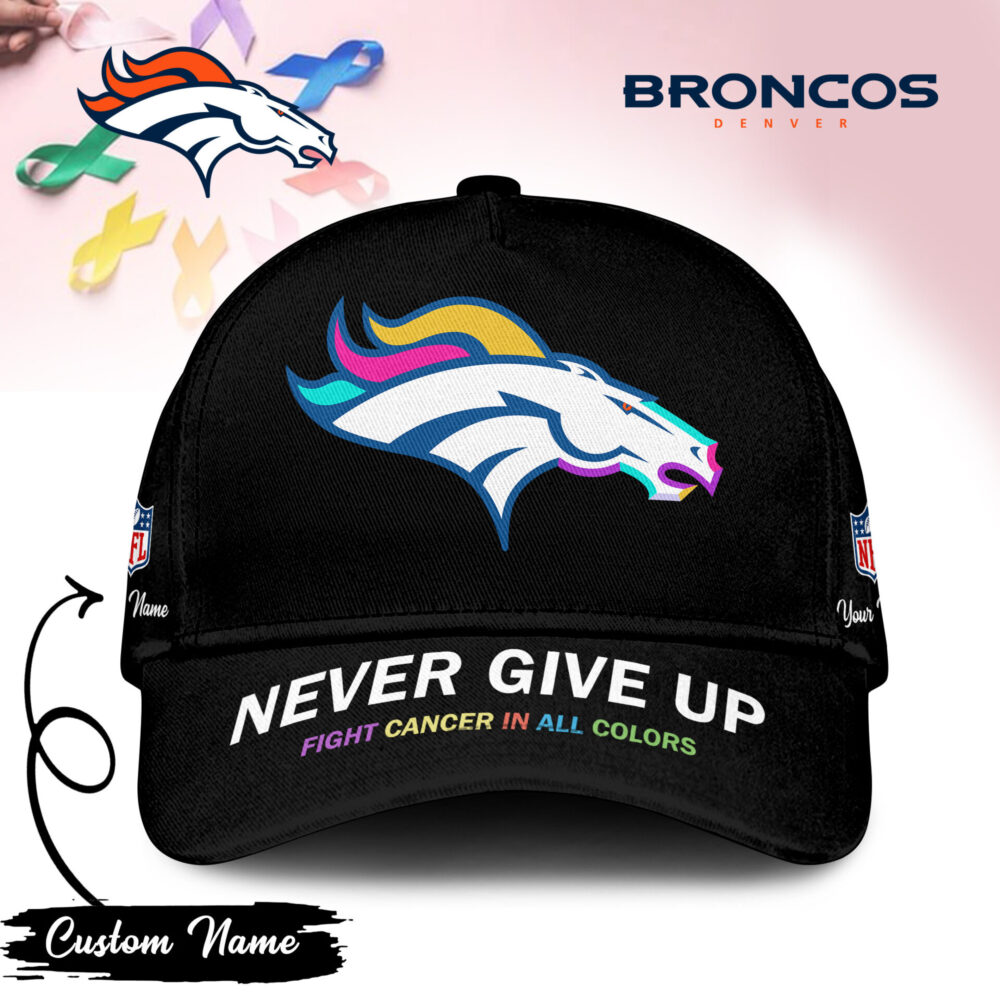 Denver Broncos | PREMIUM CLASSIC CAP FIGHT CANCER IN ALL COLORS TD