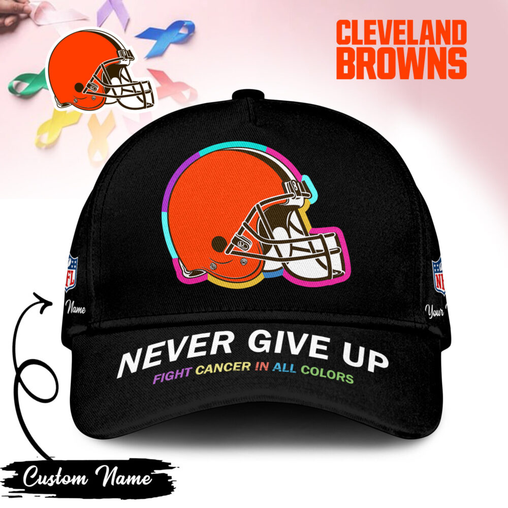 Cleveland Browns | PREMIUM CLASSIC CAP FIGHT CANCER IN ALL COLORS TD