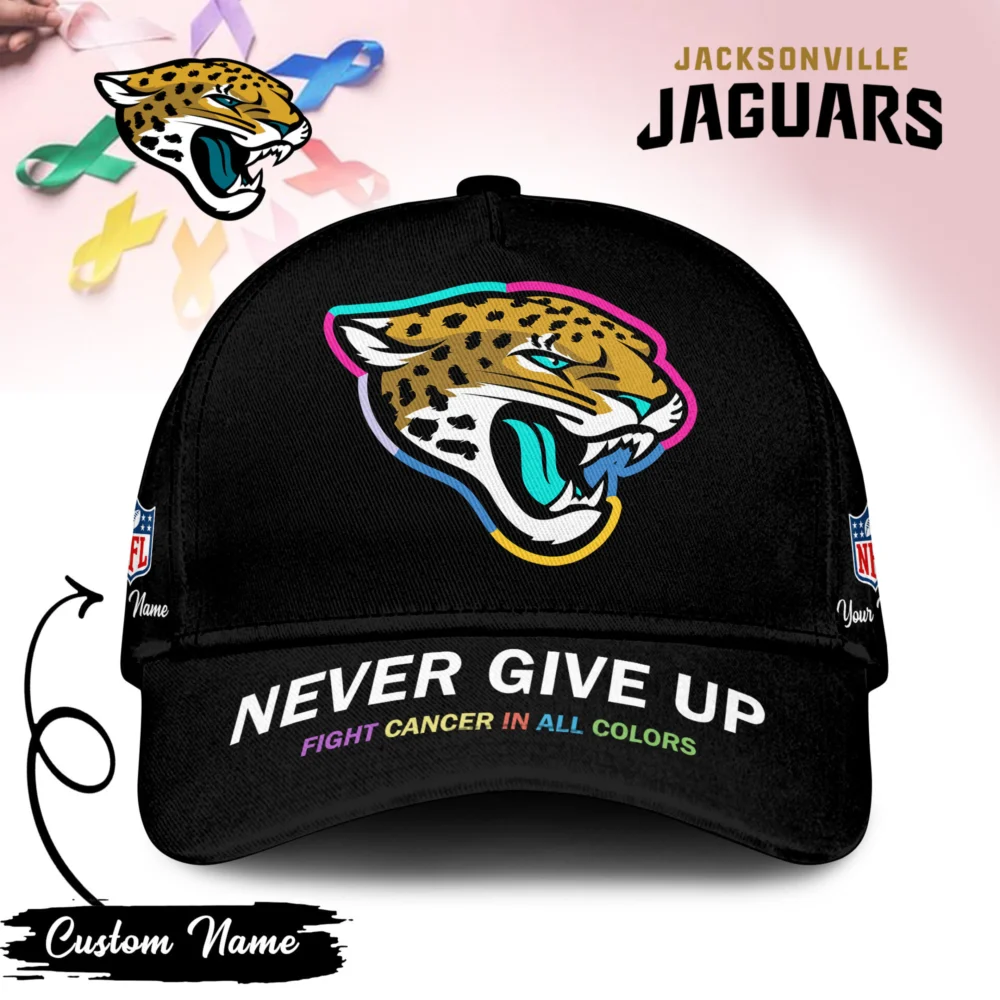 Jacksonville Jaguars | PREMIUM CLASSIC CAP FIGHT CANCER IN ALL COLORS TD