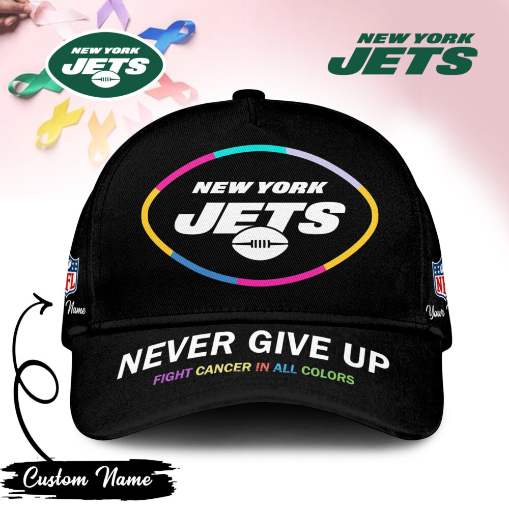 New York Jets | PREMIUM CLASSIC CAP FIGHT CANCER IN ALL COLORS TD