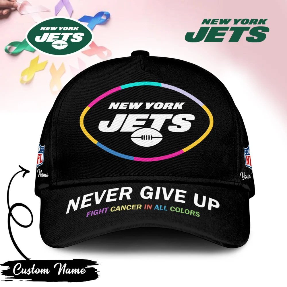 New York Jets | PREMIUM CLASSIC CAP FIGHT CANCER IN ALL COLORS TD