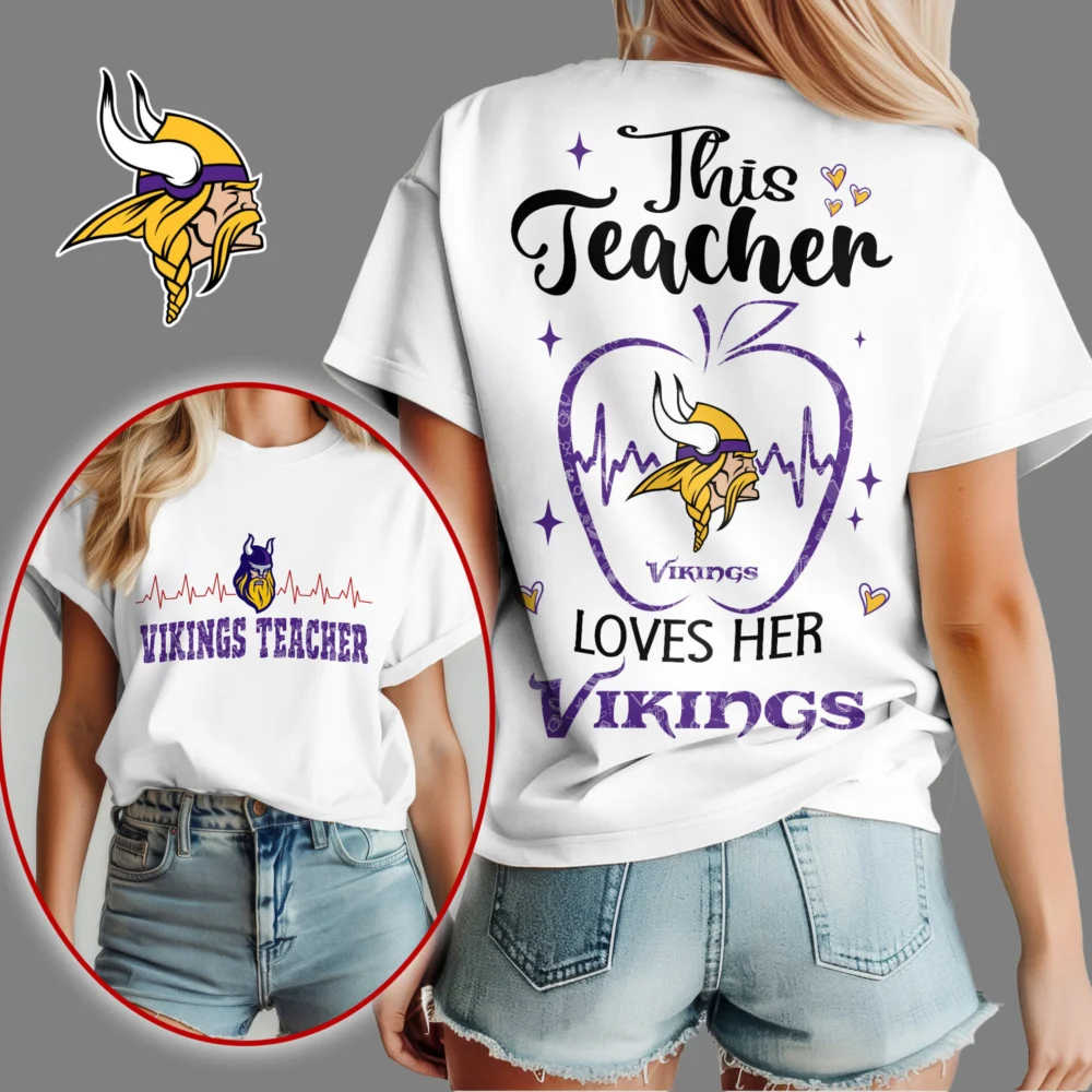 Minnesota Vikings | Premium Teacher Appreciation Month Women Shirt NY