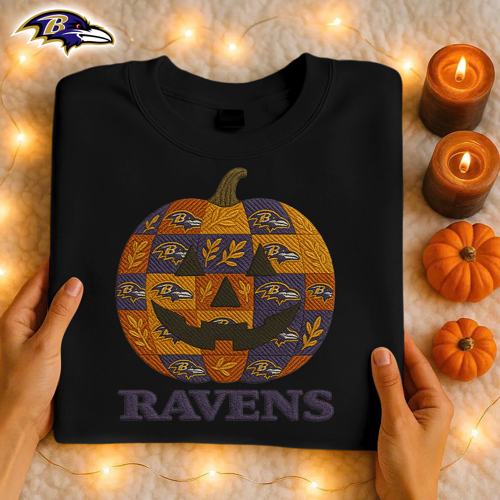 Baltimore Ravens | Premium NFL Pumpkin Shirt - Black