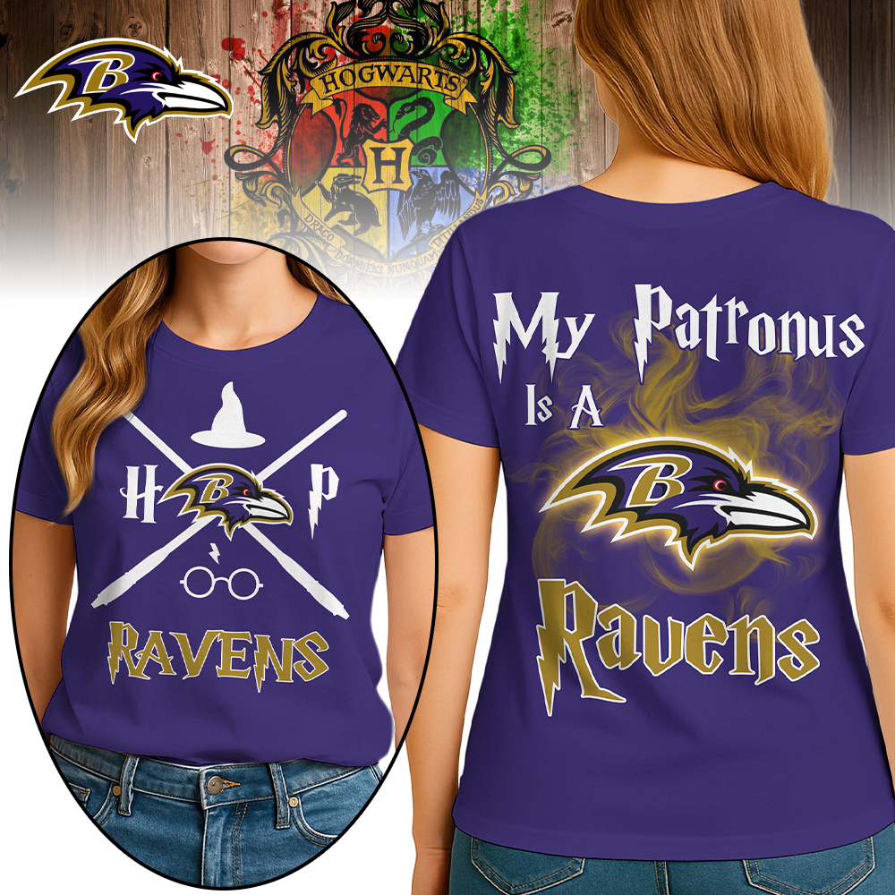 Baltimore Ravens | Premium NFL and Harry Potter Fan Shirt HI