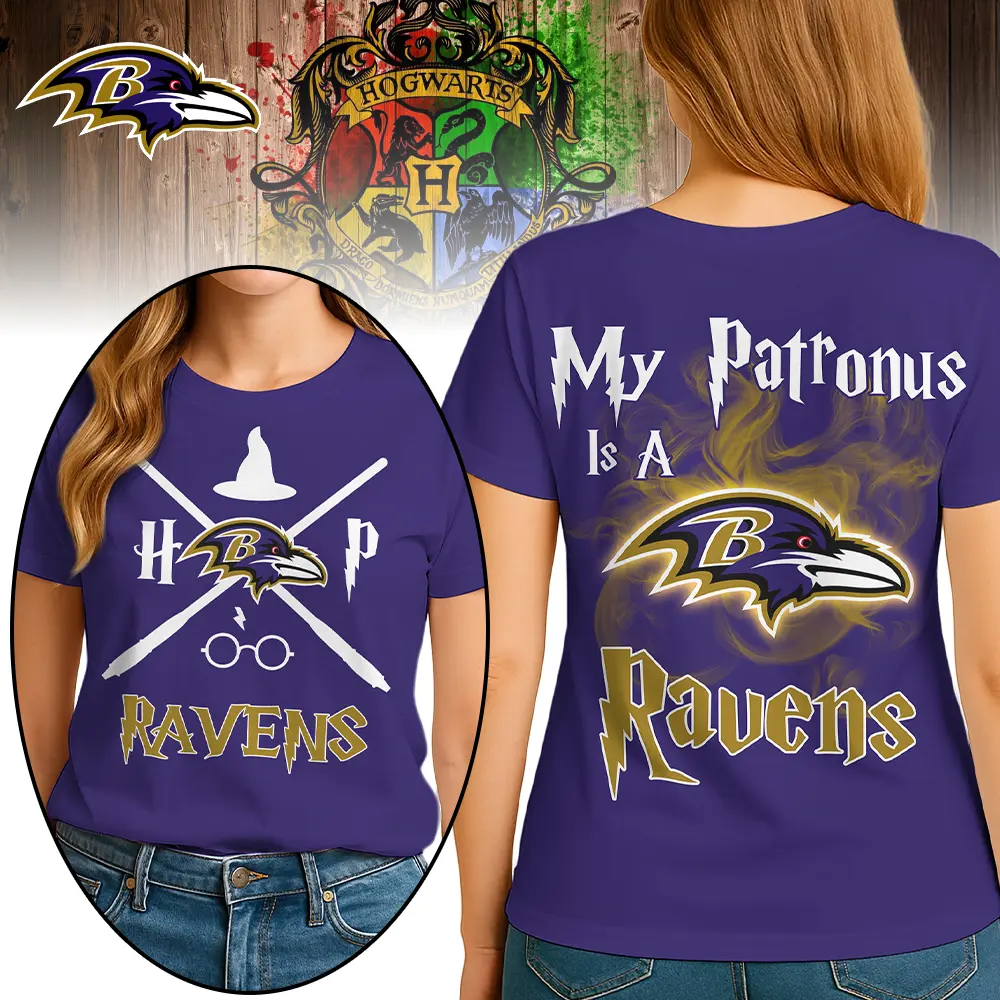 Baltimore Ravens | Premium NFL and Harry Potter Fan Shirt HI