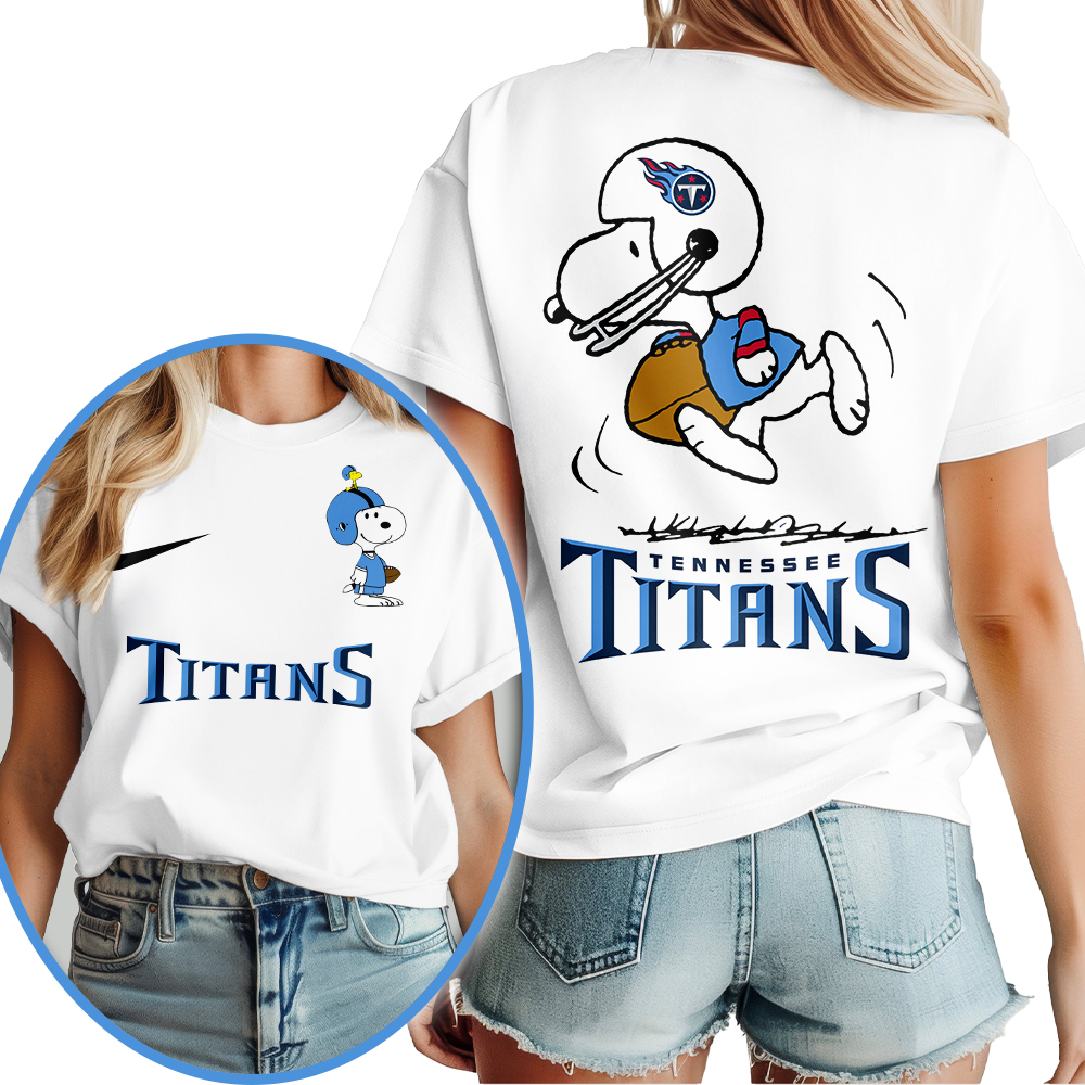 Tennessee Titans | Premium NFL x Peanuts 3D Shirt HI