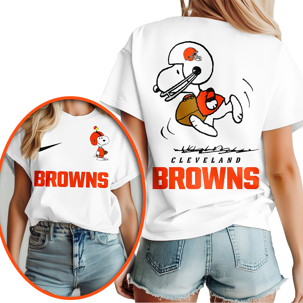 Cleveland Browns | Premium NFL x Peanuts 3D Shirt HI