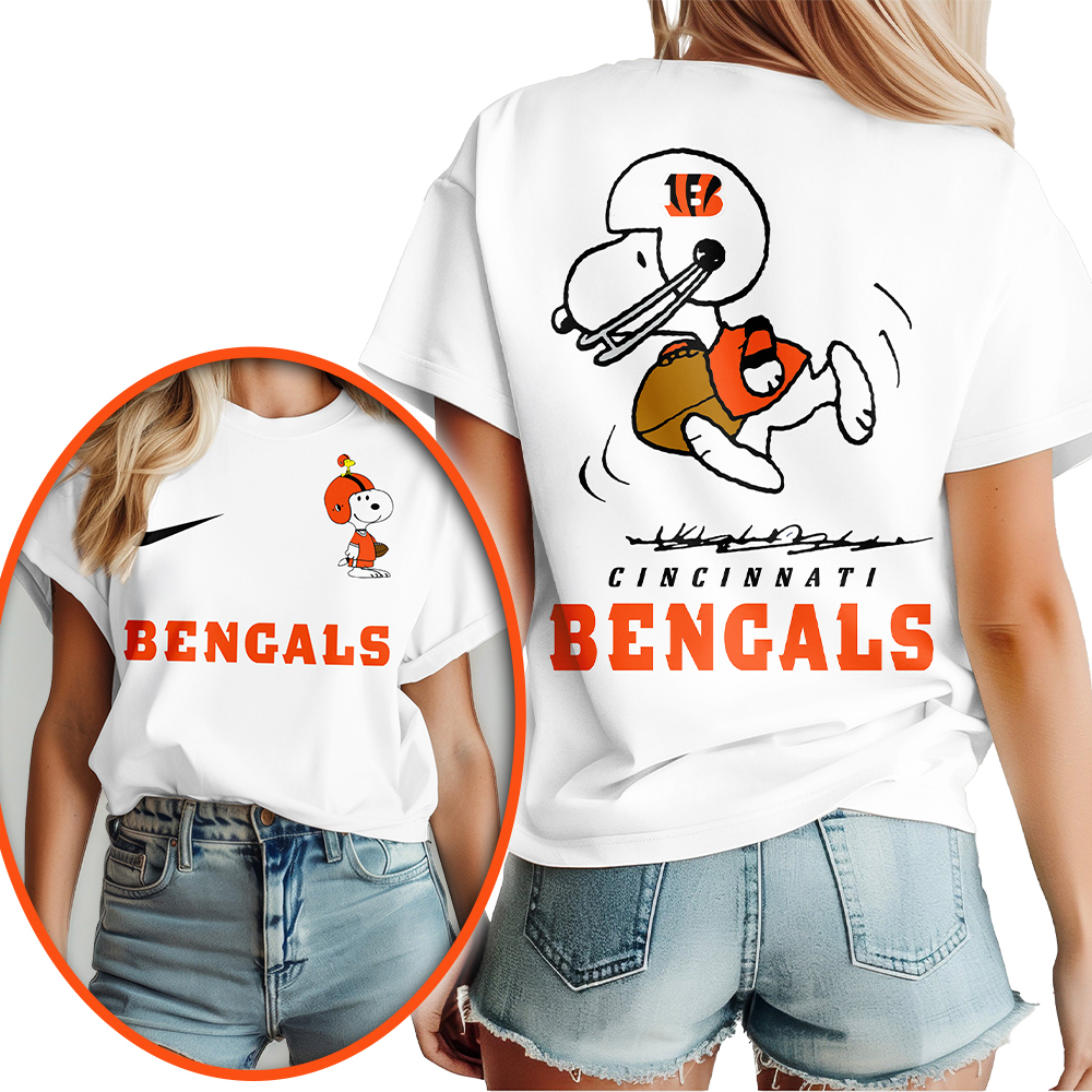 Cincinnati Bengals | Premium NFL x Peanuts 3D Shirt HI