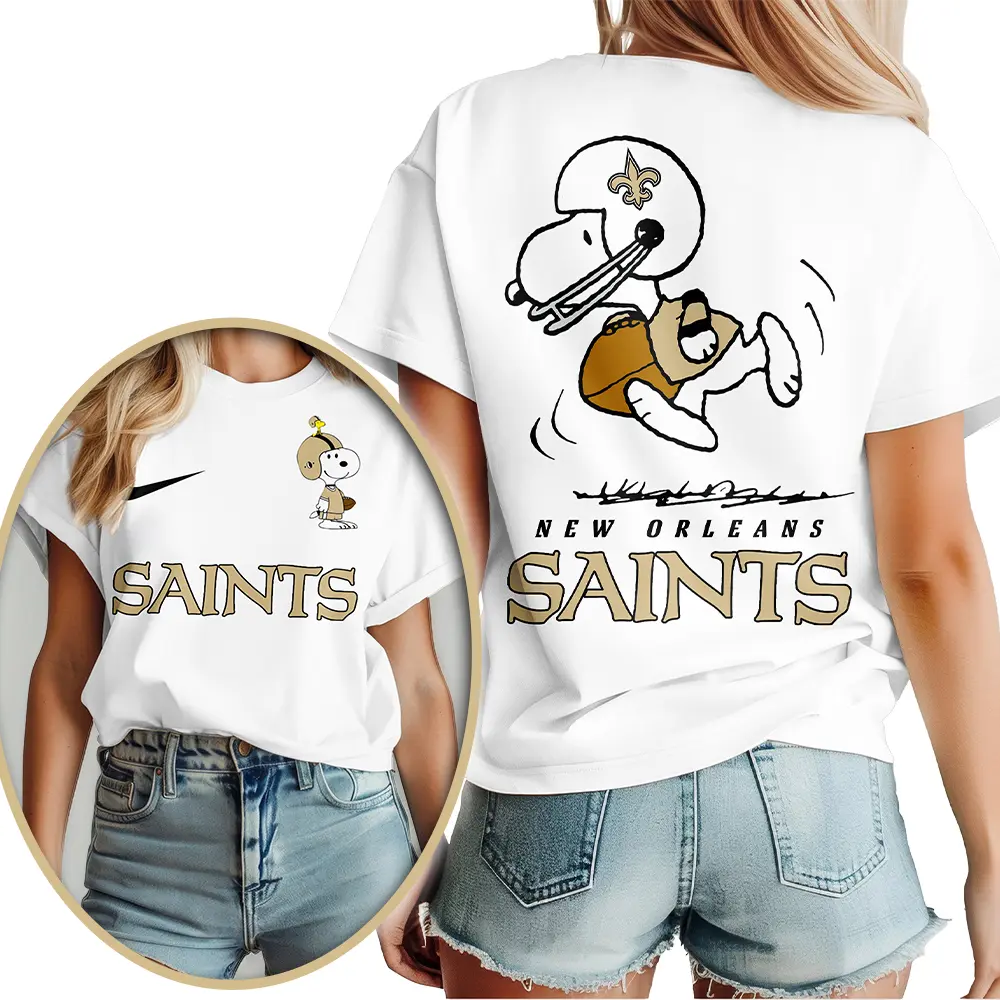 New Orleans Saints | Premium NFL x Peanuts 3D Shirt HI