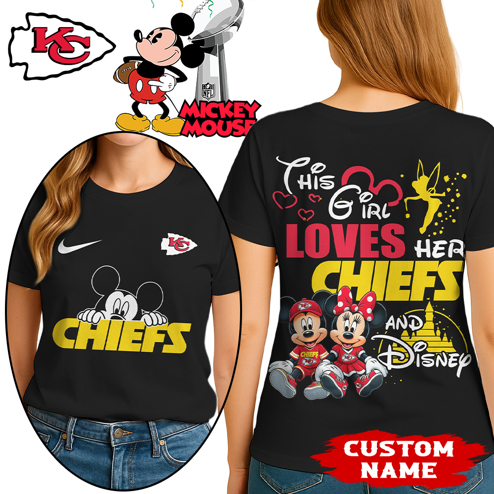 Kansas City Chiefs | Premium NFL Mickey Shirt HI - Black