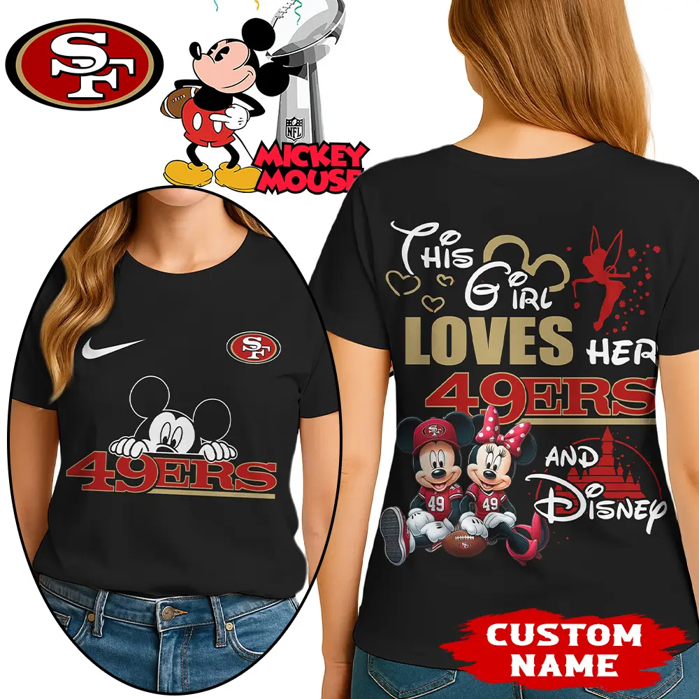San Francisco 49ers | Premium NFL Mickey Shirt HI - Black