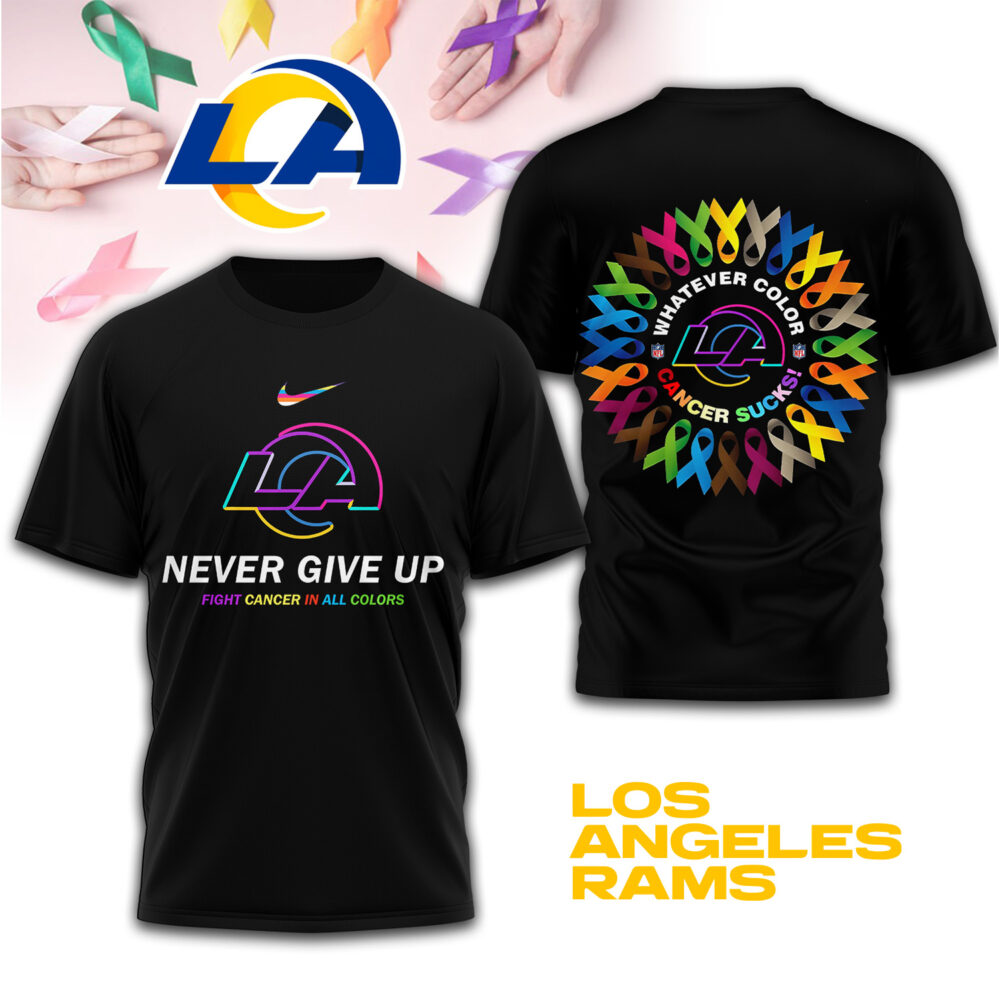 Los Angeles Rams | Premium Fight Cancer In All Colors 3D Shirt TD