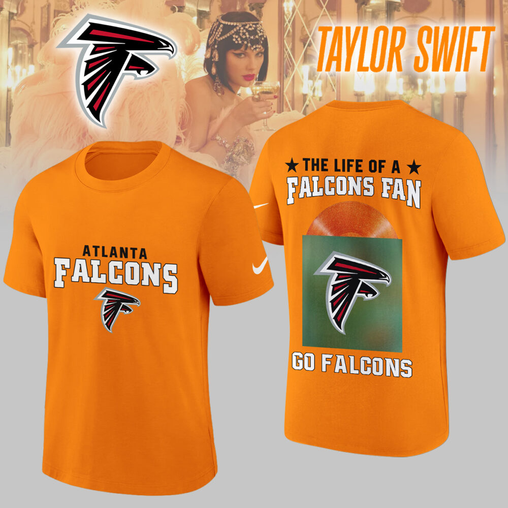 Atlanta Falcons | Premium NFL x Taylor Swift 3D Shirt HI - Orange
