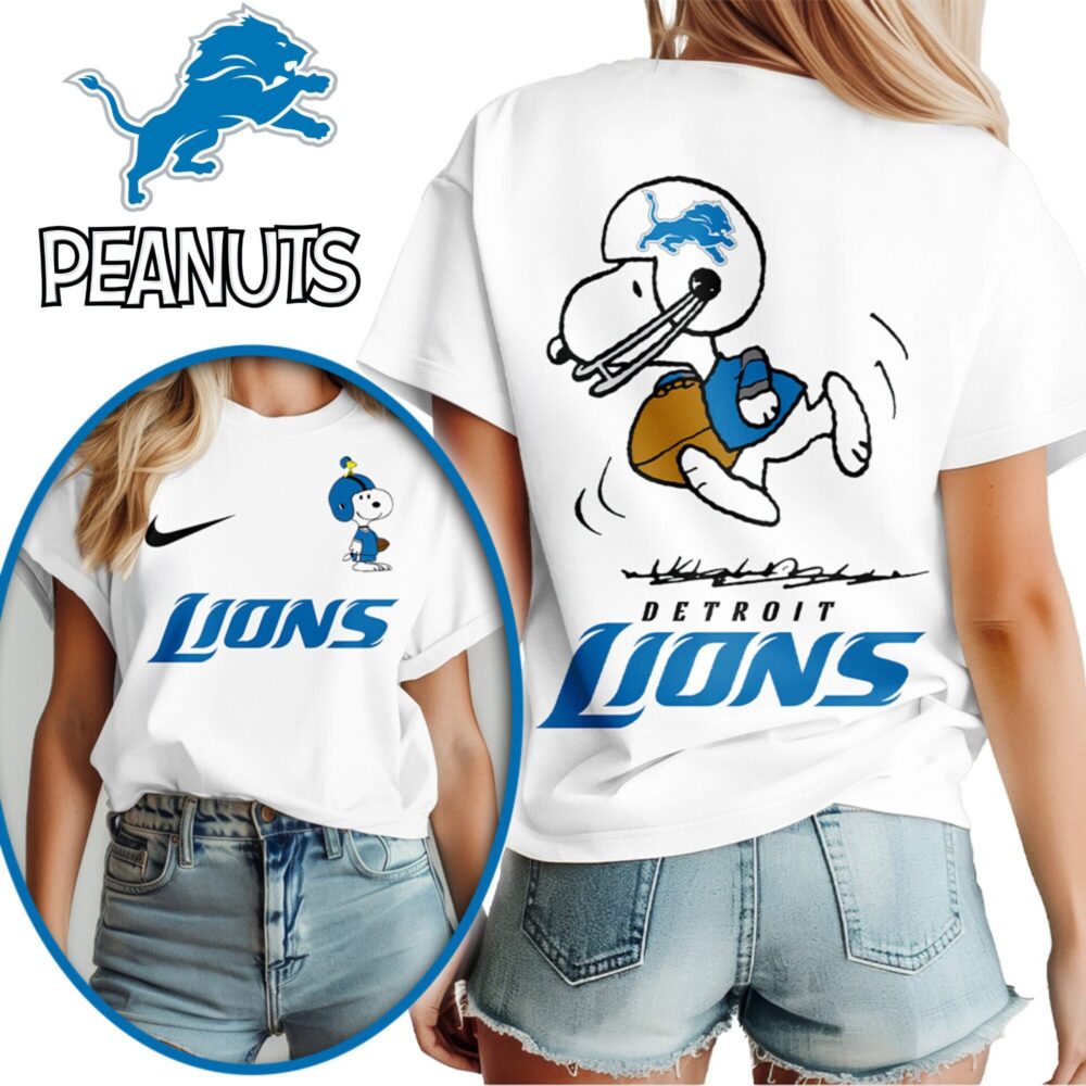 Detroit Lions | Premium NFL x Peanuts 3D Shirt HI