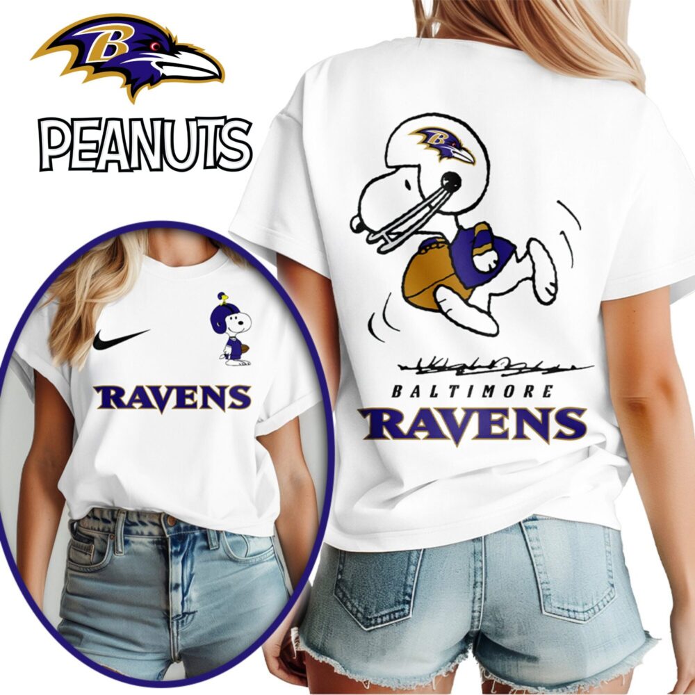Baltimore Ravens | Premium NFL x Peanuts 3D Shirt HI