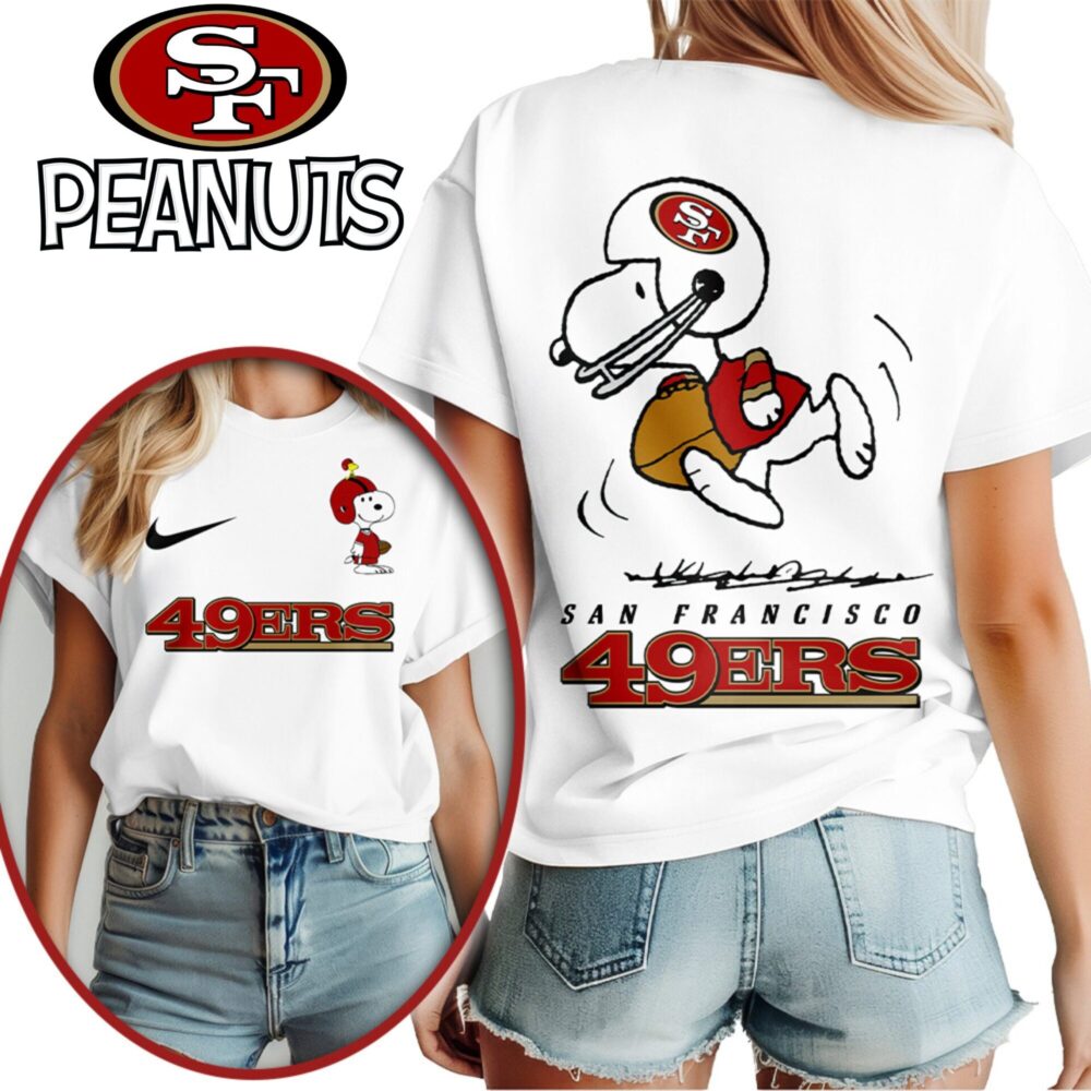 San Francisco 49ers | Premium NFL x Peanuts 3D Shirt HI
