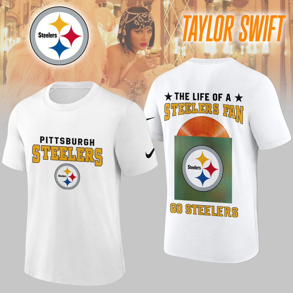 Pittsburgh Steelers | Premium NFL x Taylor Swift 3D Shirt HI - White