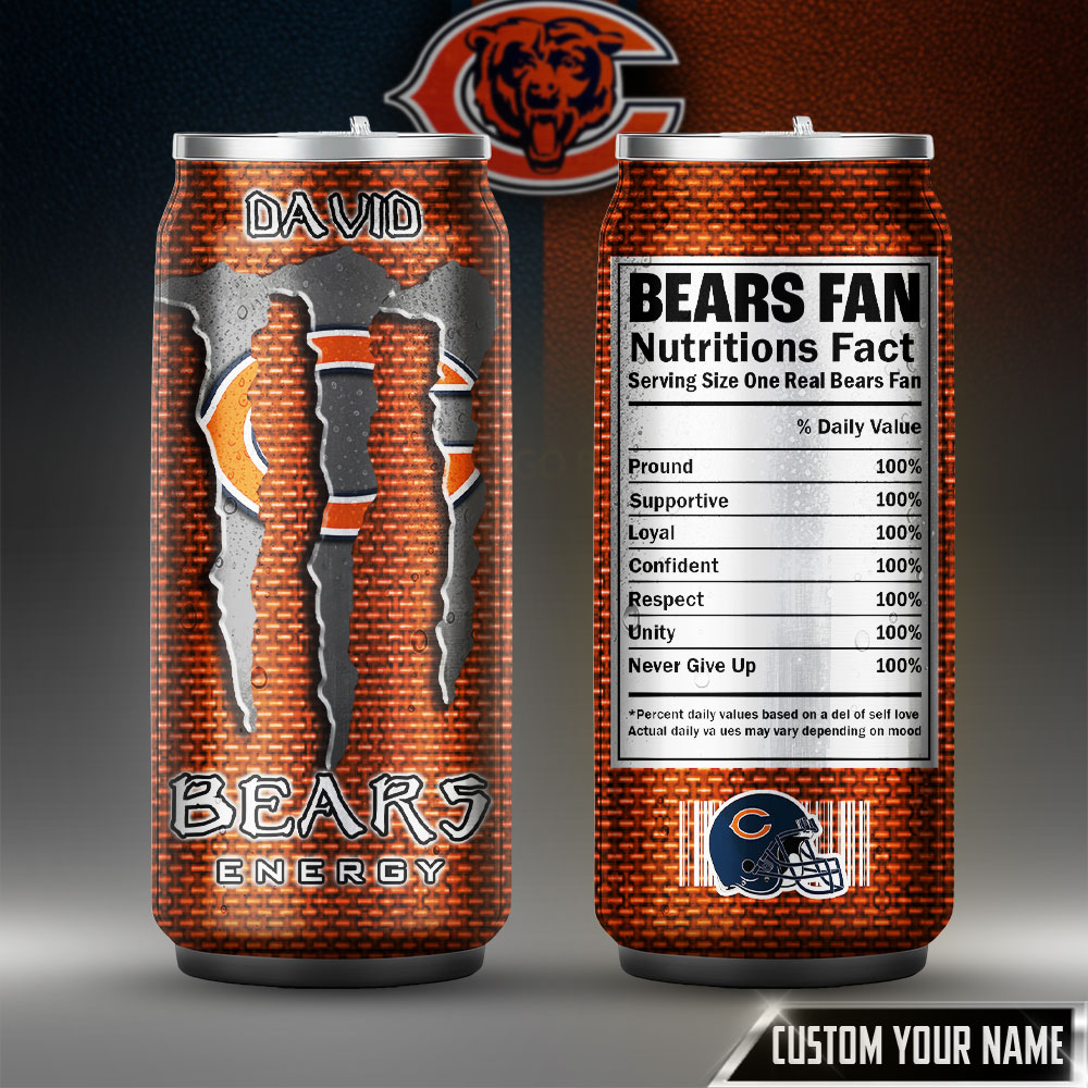 Chicago Bears | Premium NFL Monster Can Tumbler TD