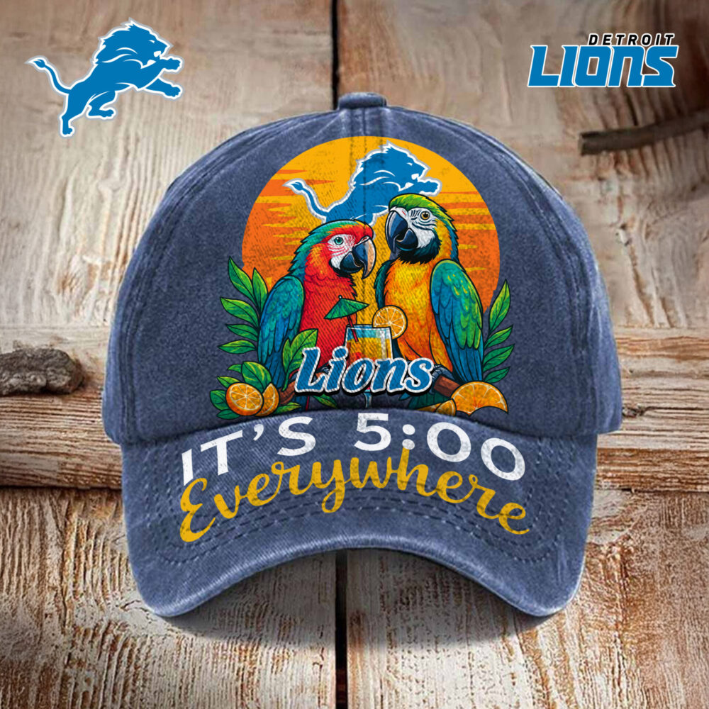 Detroit Lions | Premium NFL Its 5 Oclock Everywhere Cap