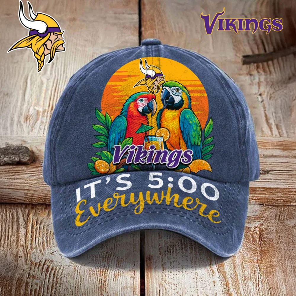 Minnesota Vikings | Premium NFL Its 5 Oclock Everywhere Cap