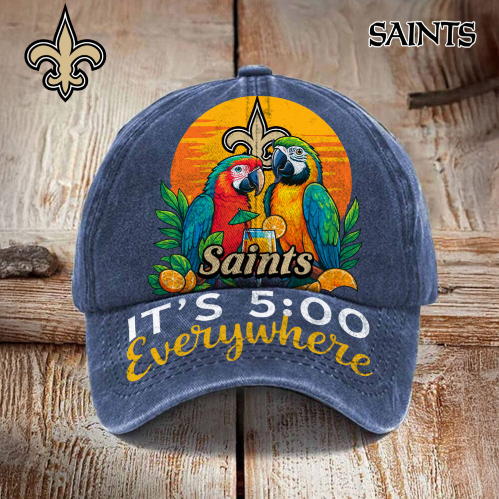 New Orleans Saints | Premium NFL Its 5 Oclock Everywhere Cap