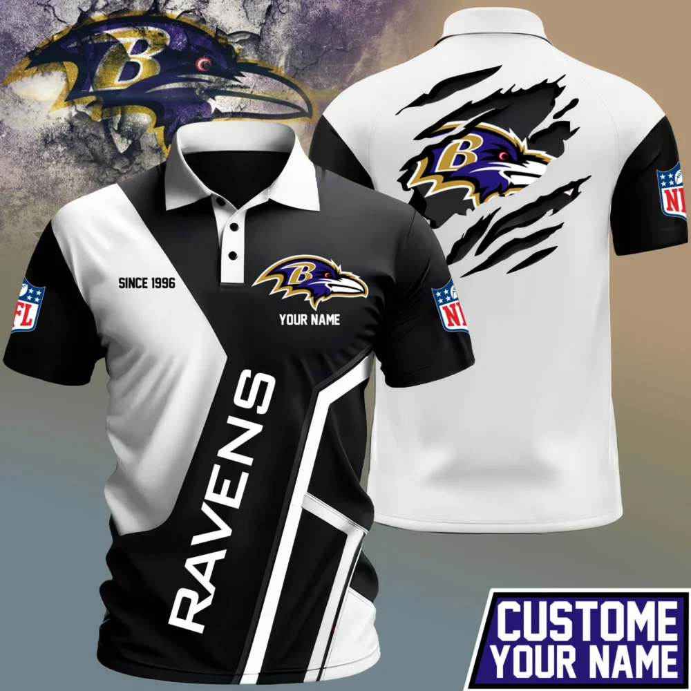 Baltimore Ravens | Premium NFL Game Day Classic Polo TD - 4XL