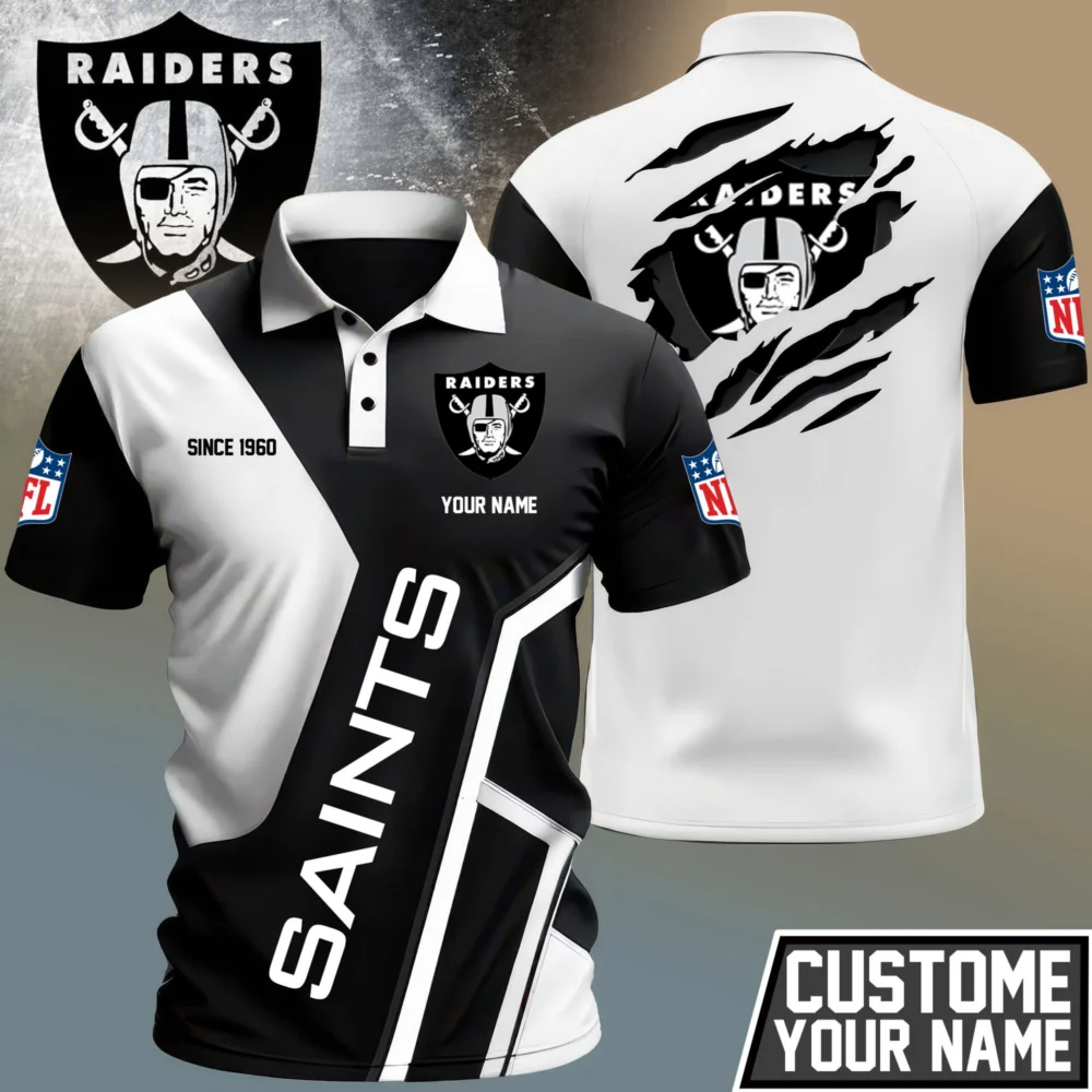 Las Vegas Raiders | Premium NFL Game Day Classic Polo TD - L