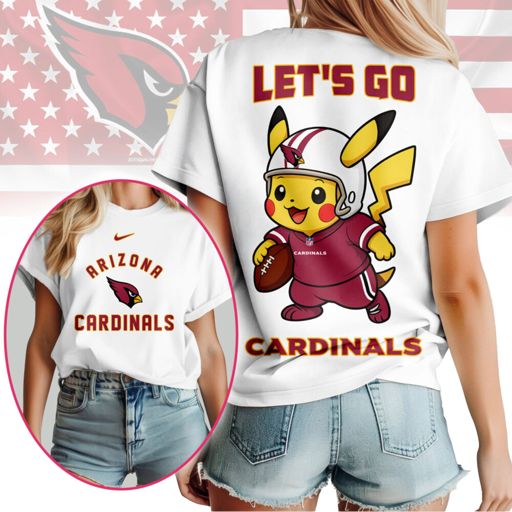 Arizona Cardinals | Premium NFL Pokemon Fan 3D Shirt NY