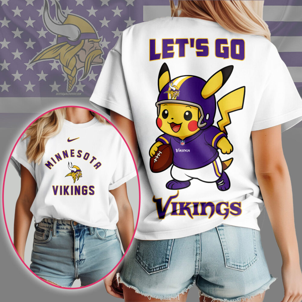 Minnesota Vikings | Premium NFL Pokemon Fan 3D Shirt NY
