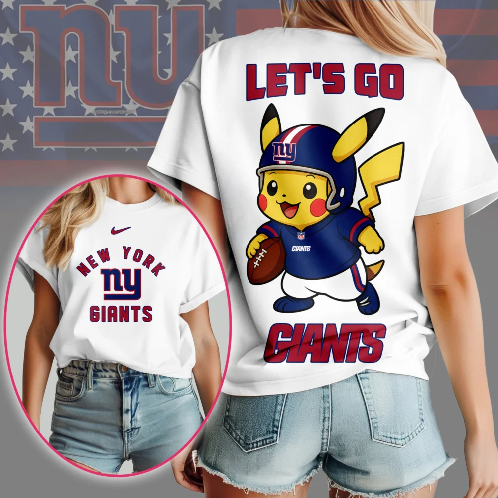 New York Giants | Premium NFL Pokemon Fan 3D Shirt NY