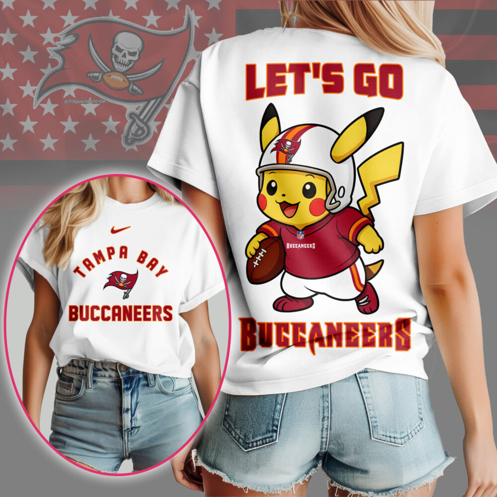 Tampa Bay Buccaneers | Premium NFL Pokemon Fan 3D Shirt NY - 4XL, Purple