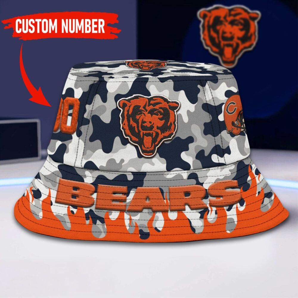 Chicago Bears | Premium NFL Flaming Bucket Hat TD