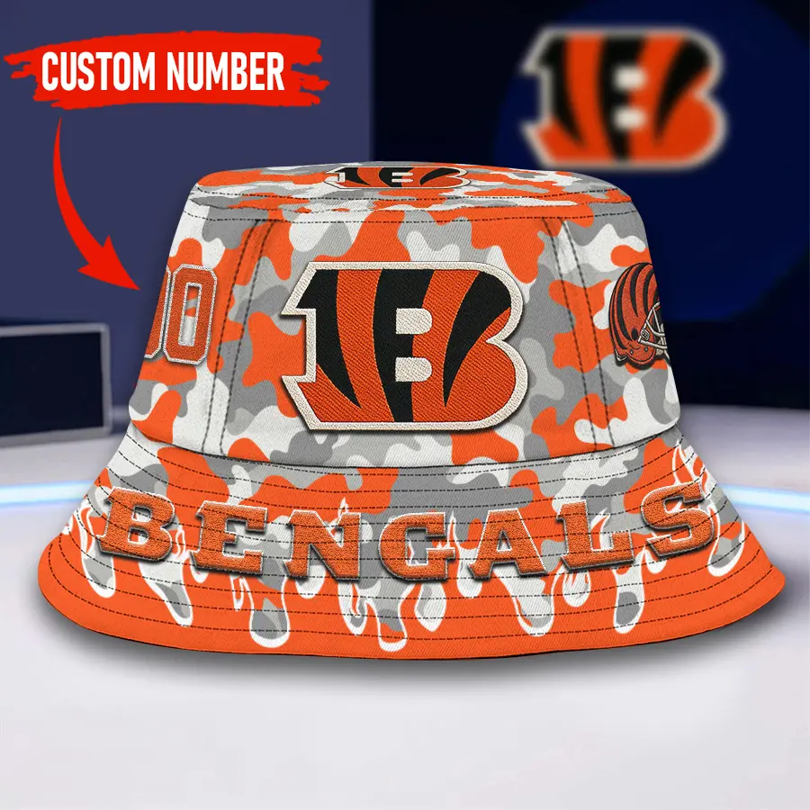 Cincinnati Bengals | Premium NFL Flaming Bucket Hat TD