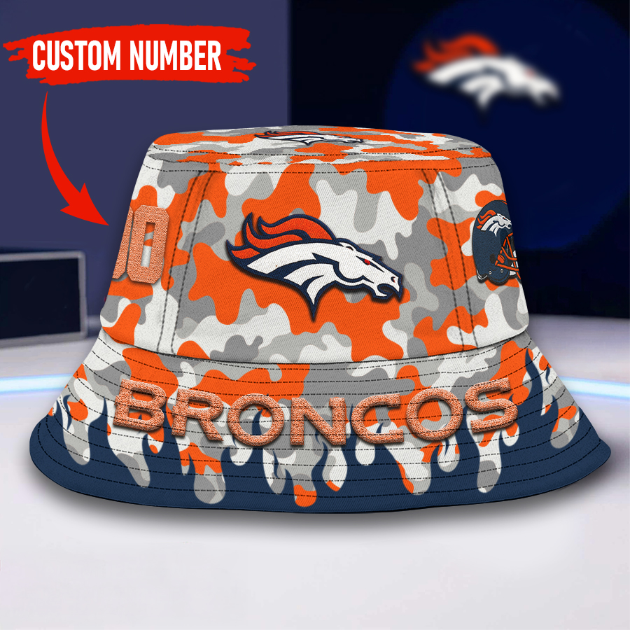 Denver Broncos | Premium NFL Flaming Bucket Hat TD