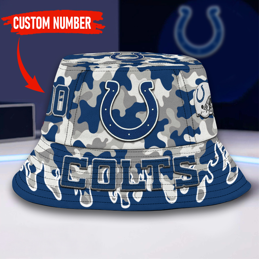 Indianapolis Colts | Premium NFL Flaming Bucket Hat TD
