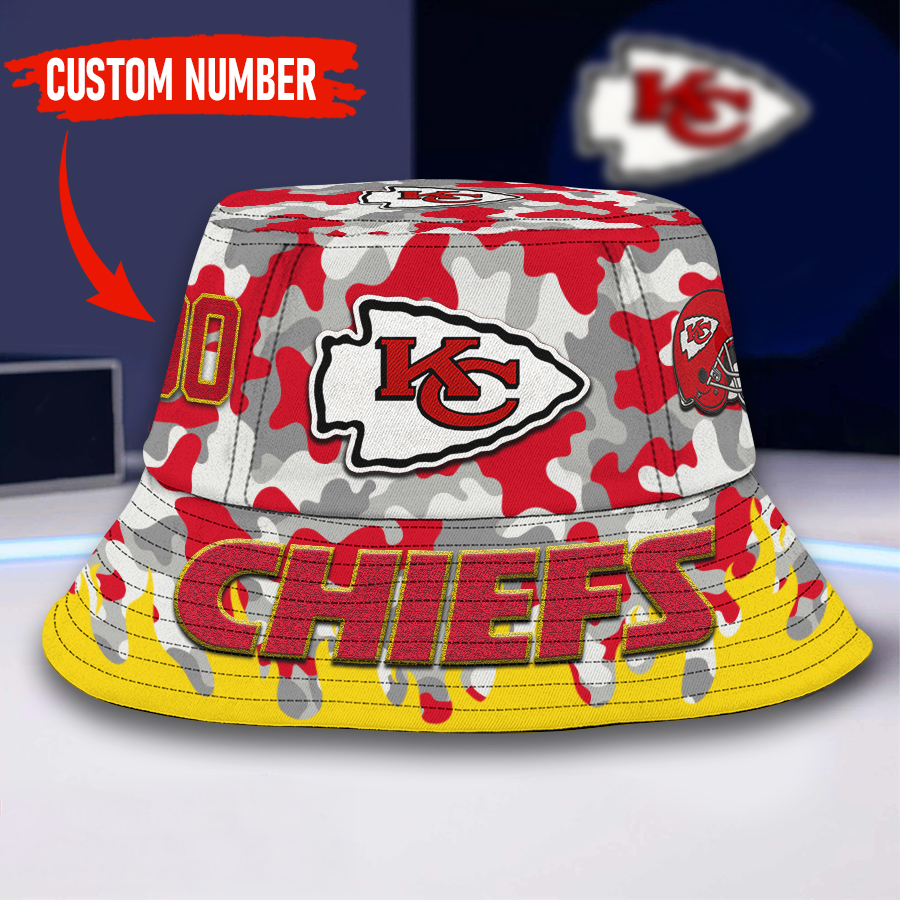 Kansas City Chiefs | Premium NFL Flaming Bucket Hat TD
