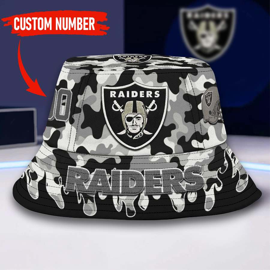 Las Vegas Raiders | Premium NFL Flaming Bucket Hat TD