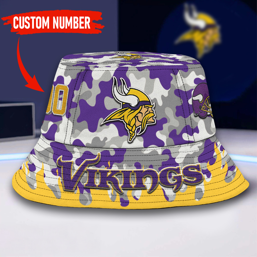 Minnesota Vikings | Premium NFL Flaming Bucket Hat TD