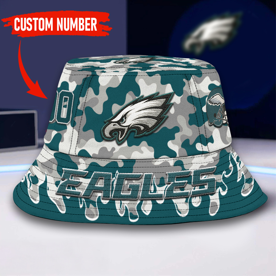 Philadelphia Eagles | Premium NFL Flaming Bucket Hat TD