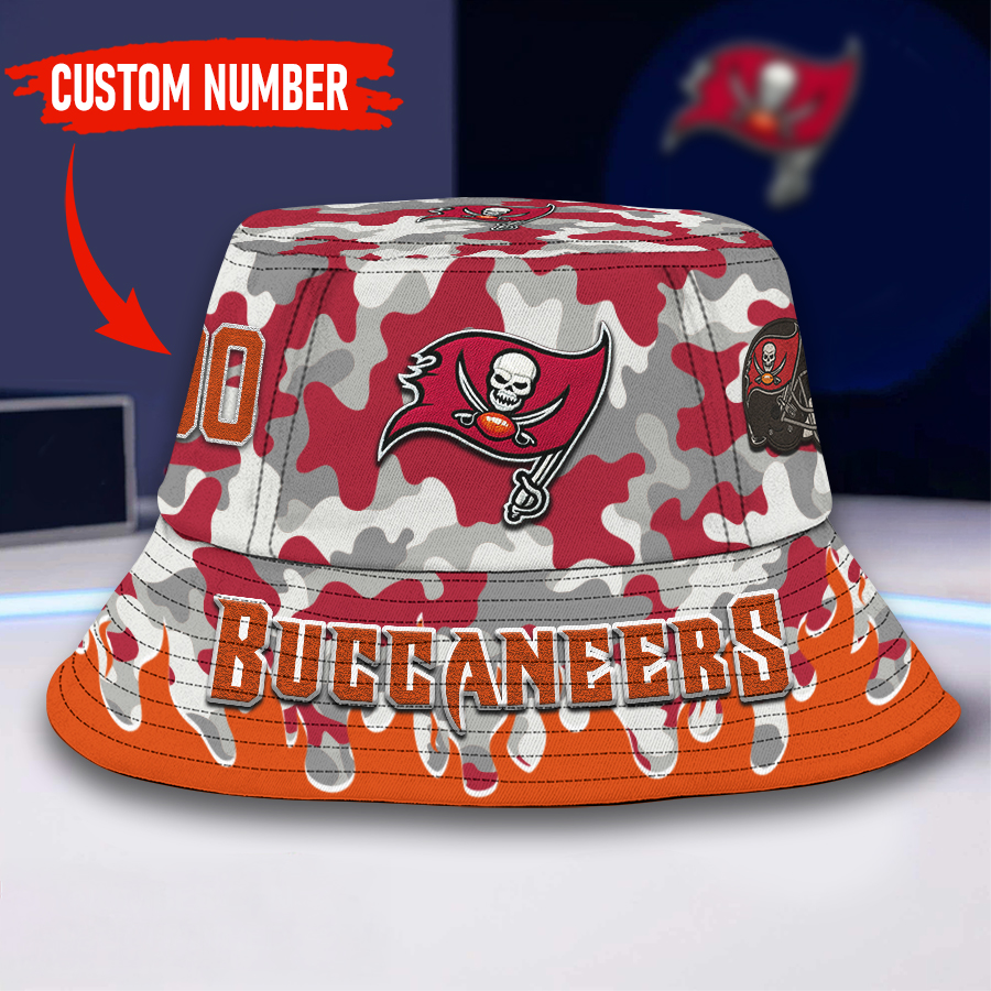 Tampa Bay Buccaneers | Premium NFL Flaming Bucket Hat TD - M