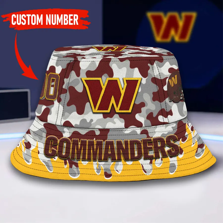 Washington Commanders | Premium NFL Flaming Bucket Hat TD