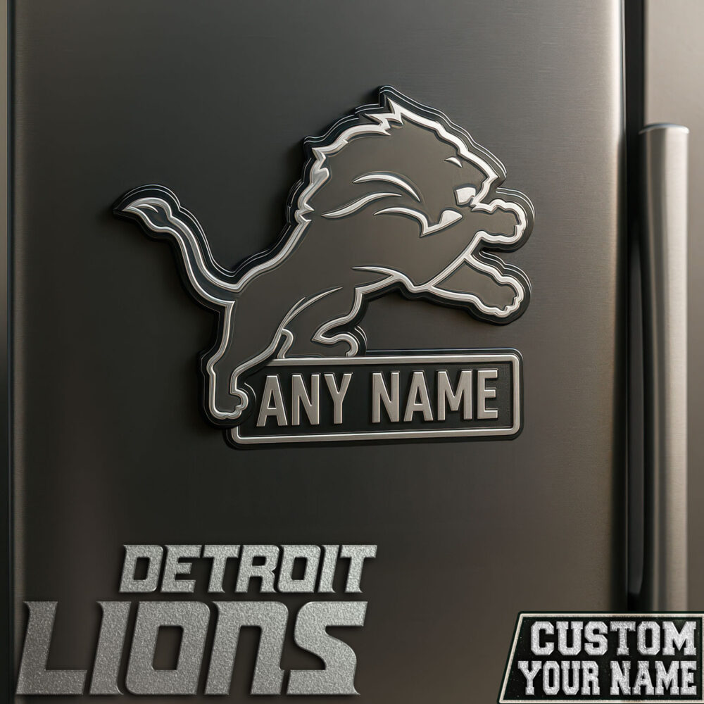 Detroit Lions | Premium NFL Fridge Magnet TD - 9.5cm x 9.5cm