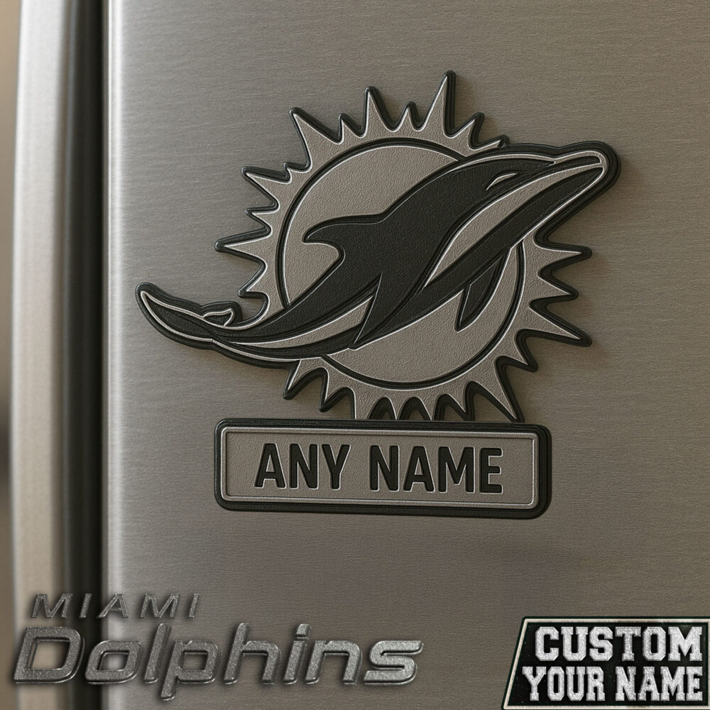 Miami Dolphins | Premium NFL Fridge Magnet TD - 9.5cm x 9.5cm