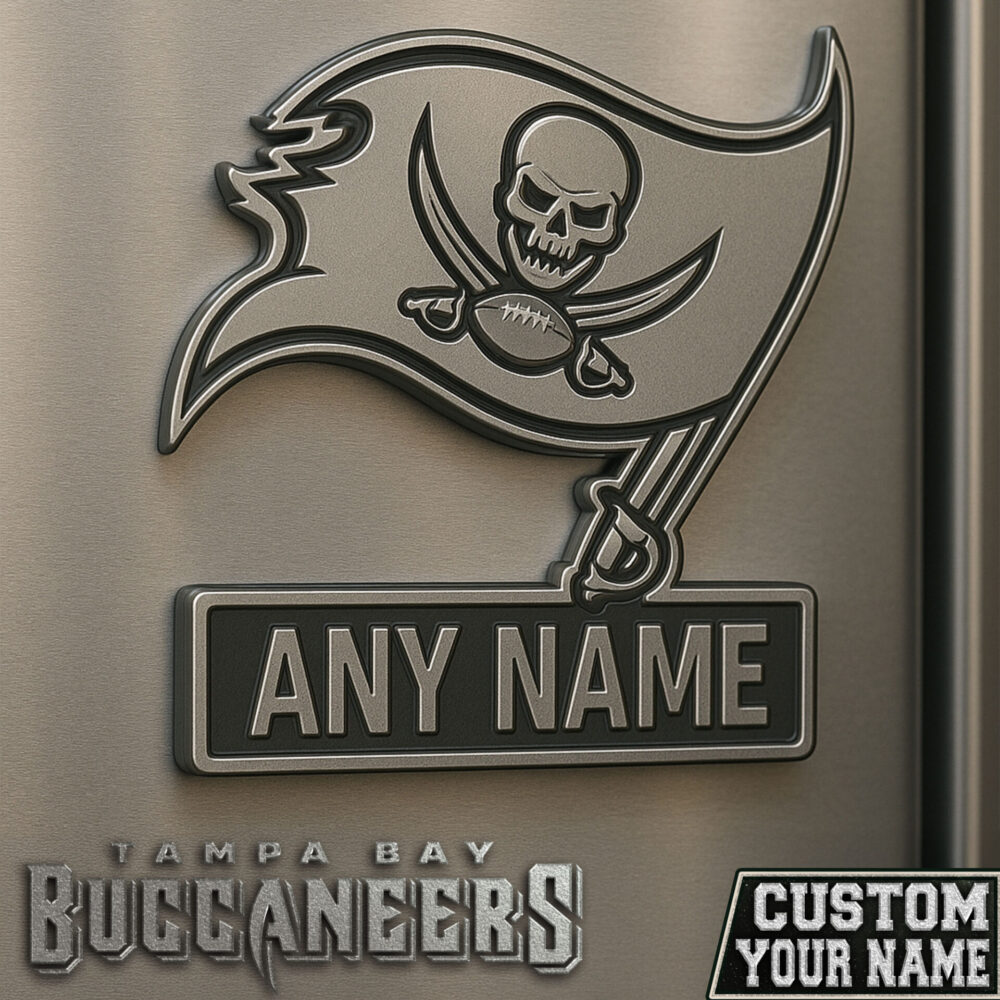 Tampa Bay Buccaneers | Premium NFL Fridge Magnet TD - 18cm x 18cm