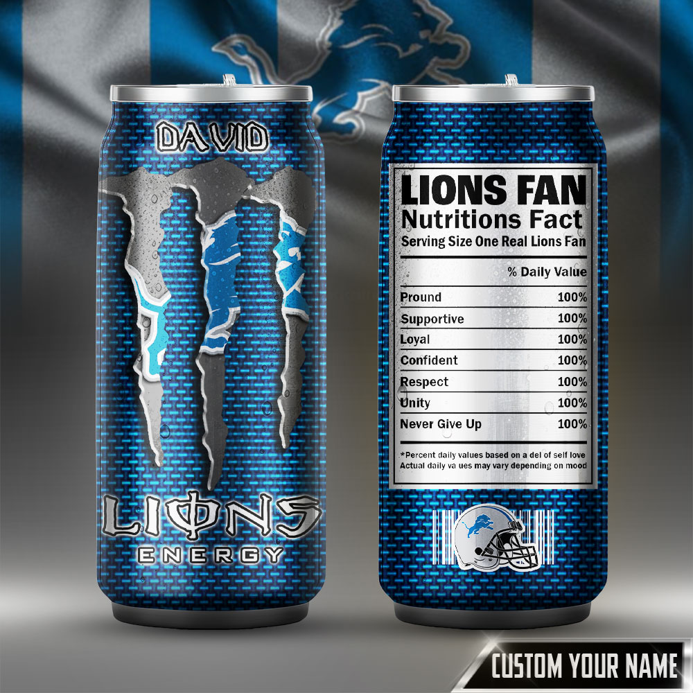 Detroit Lions | Premium NFL Monster Can Tumbler TD