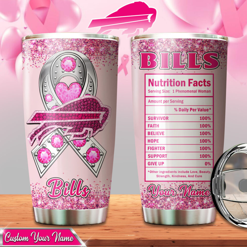 Buffalo Bills | Premium NFL Breast Cancer Tumbler TD
